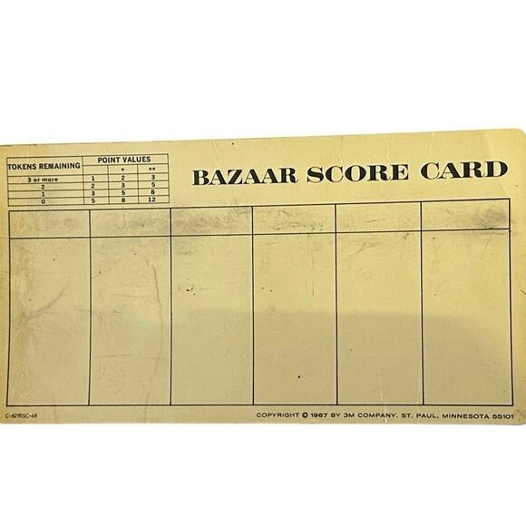 1967 3-M BAZAAR The Trading Game Bookshelf Vintage Board Game - Picture 5 of 11